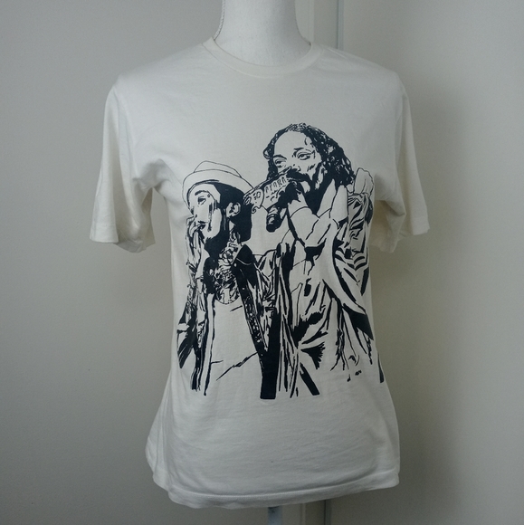 Wiz Khalifa and Snoop Dogg White Cotton Tee - Picture 3 of 10